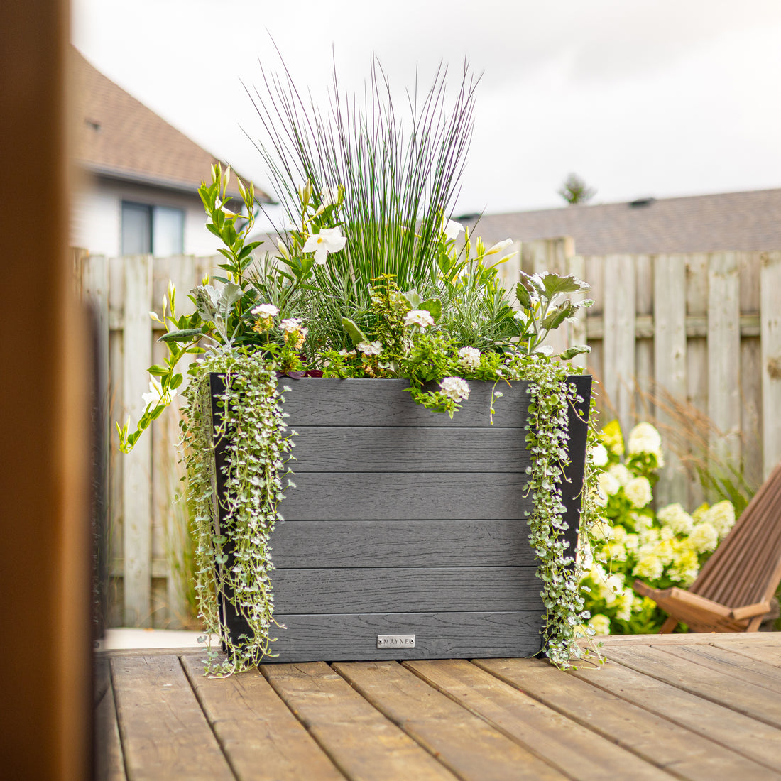 Mayne Horizon 30-Inch Tall Rectangular Outdoor Planter