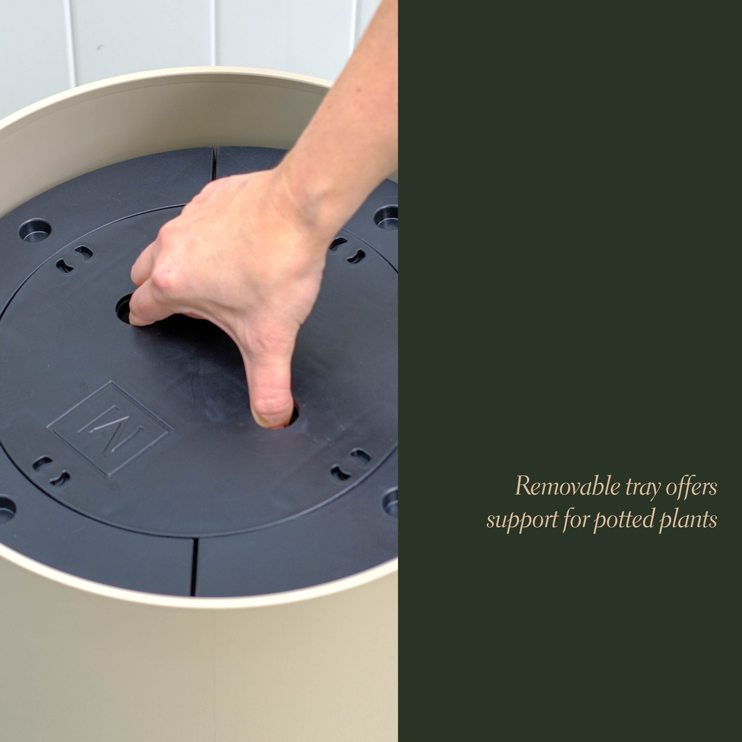 Mayne Solace Planter with Removable Planting Tray