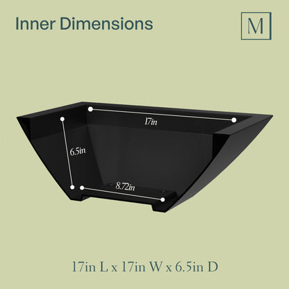 Mayne Evolve 20-Inch Square Tapered Bowl Planter