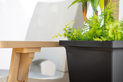 Mayne Evolve 24-Inch Tall Planter with Removable Planting Insert and Drip Tray