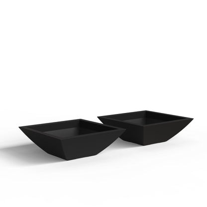Mayne Evolve 20-Inch Square Tapered Bowl Planter