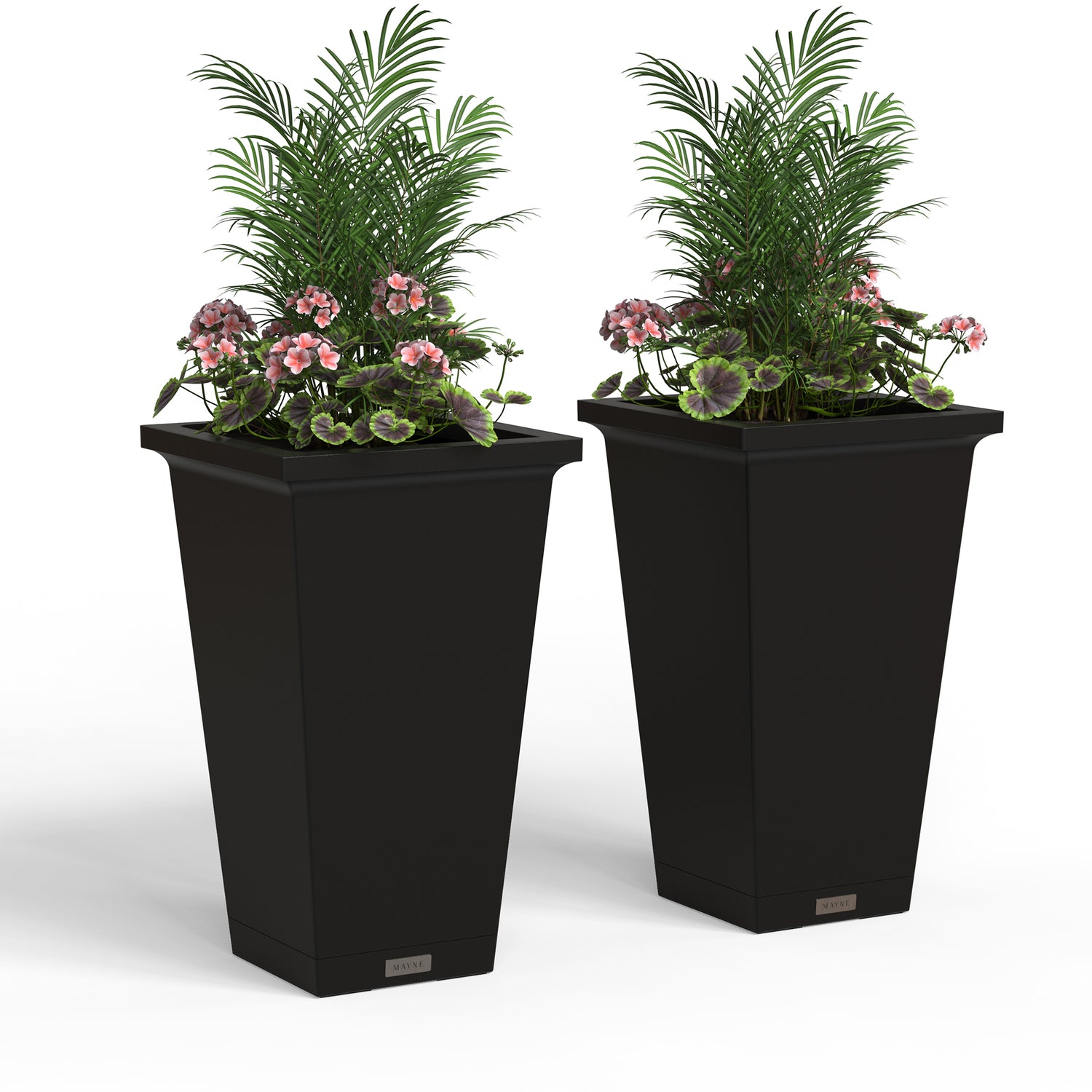 Mayne Evolve 24-Inch Tall Planter with Removable Planting Insert and Drip Tray