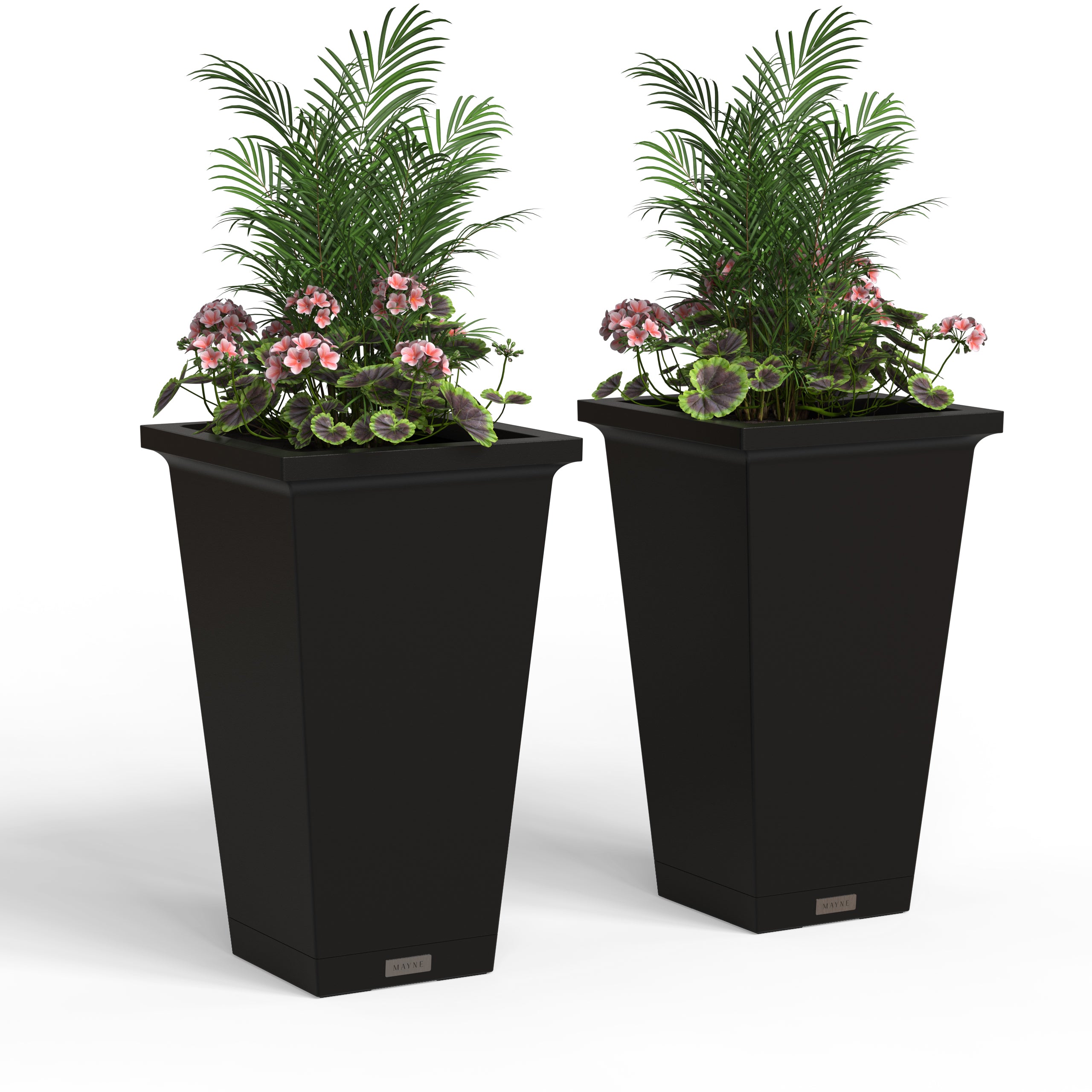 Mayne Evolve 24-Inch Tall Planter with Removable Planting Insert and Drip Tray