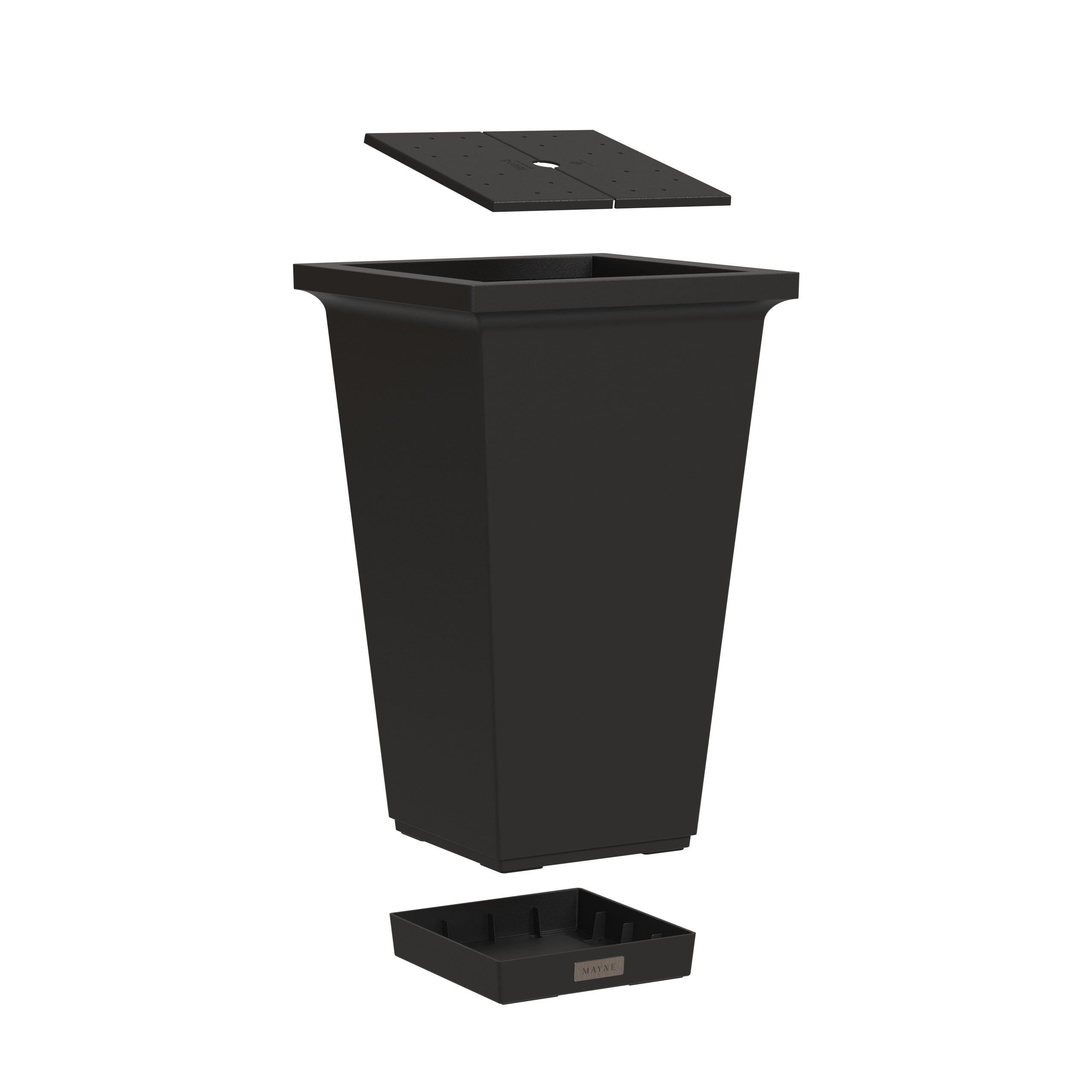 Mayne Evolve 24-Inch Tall Planter with Removable Planting Insert and Drip Tray