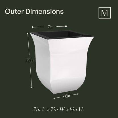 Mayne Valencia 8-Inch Self-Watering Wall Mount Planter (3-Pack)