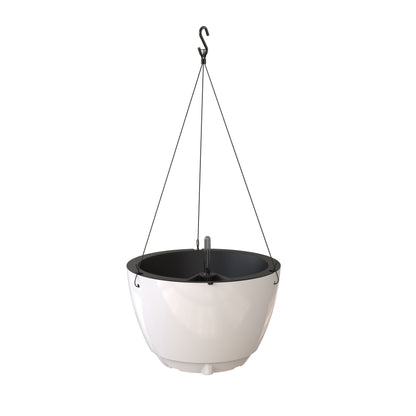 Mayne Caprio 14-Inch Self-Watering Hanging Planter with Water Level Indicator