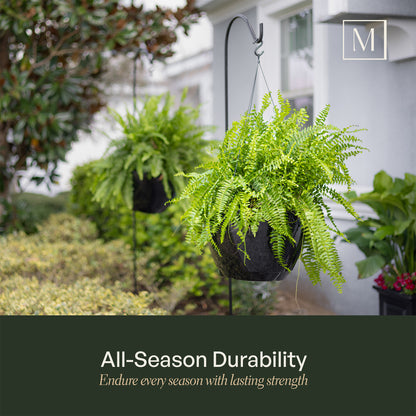 Mayne Caprio 14-Inch Self-Watering Hanging Planter with Water Level Indicator