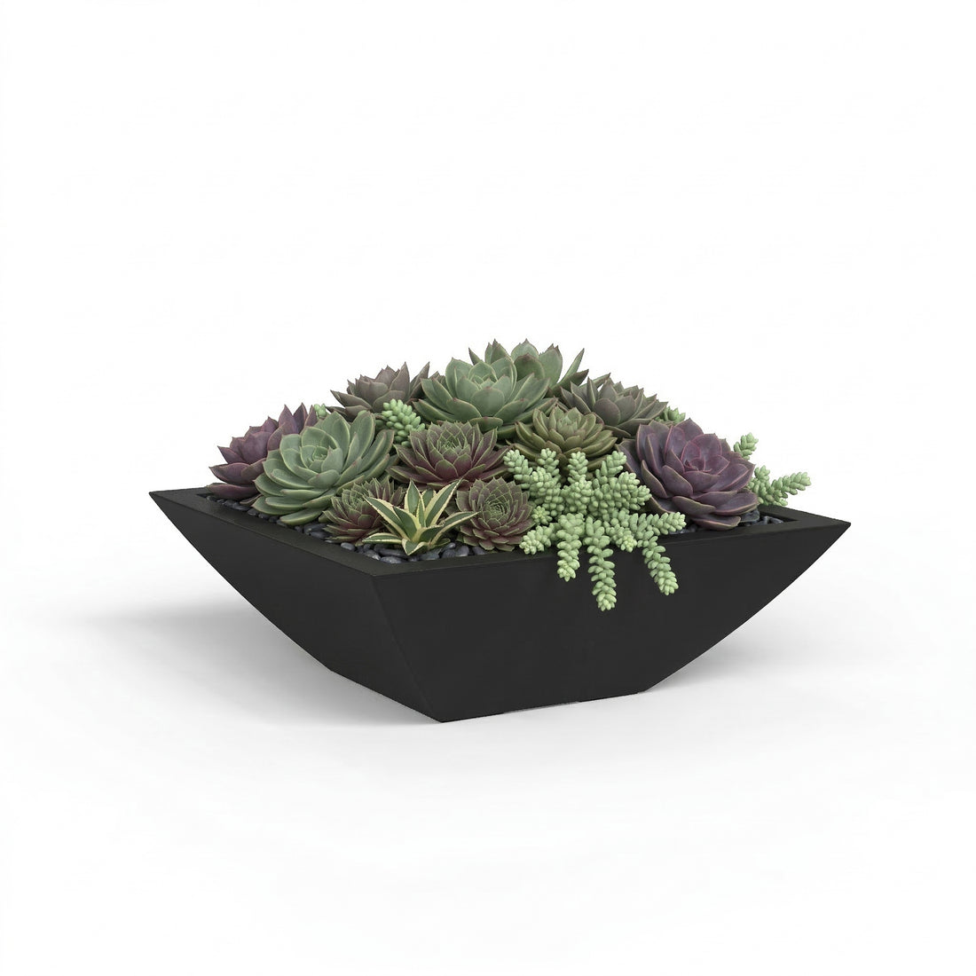 Mayne Evolve 20-Inch Square Tapered Bowl Planter