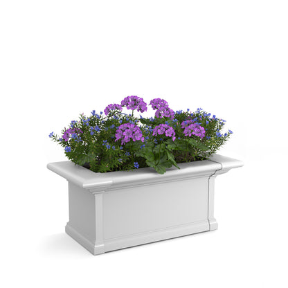 Mayne Yorkshire 2ft Self-Watering Window Box with Steel Wall Mount Brackets
