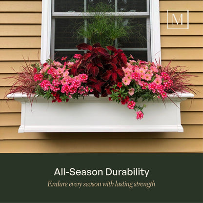 Mayne Yorkshire 3ft Self-Watering Window Box with Steel Wall Mount Brackets