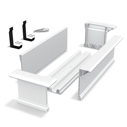 Mayne Yorkshire 4ft Self-Watering Window Box with Steel Wall Mount Brackets