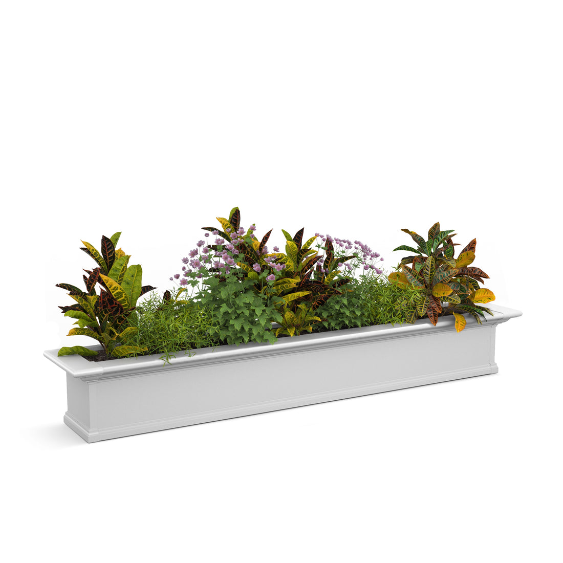 Mayne Yorkshire 6ft Self-Watering Window Box with Steel Wall Mount Brackets