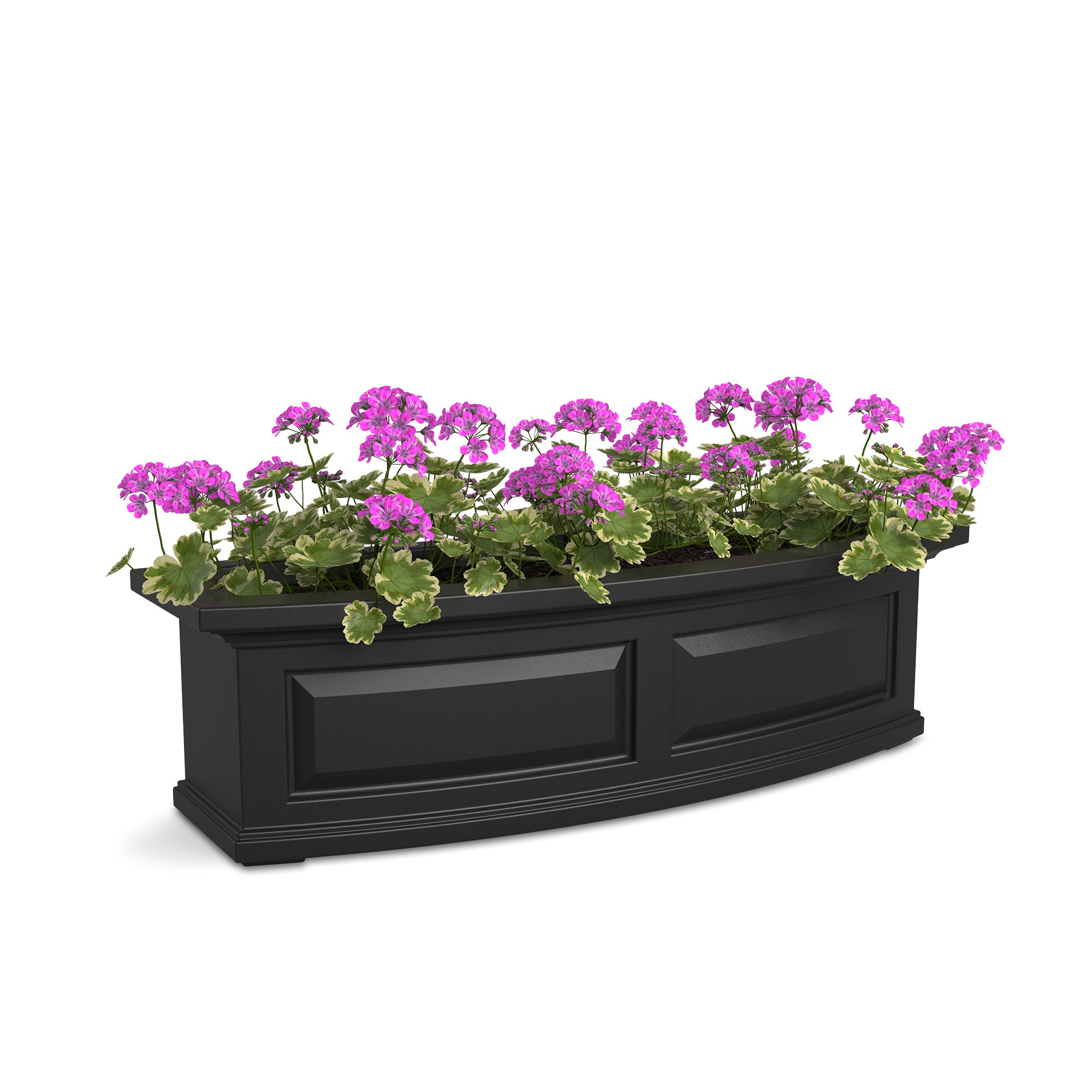 Mayne Nantucket 3ft Self-Watering Window Box with Steel Wall Mount Brackets