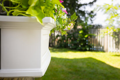 Mayne Nantucket 4ft Self-Watering Window Box with Steel Wall Mount Brackets