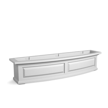 Mayne Nantucket 4ft Self-Watering Window Box with Steel Wall Mount Brackets