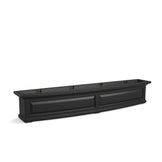 Mayne Rectangle 11-in W Large Black Resin Outdoor Window Box With Drainage Holes Self Watering 4840-B at Mayne Rectangle 11-in W Large Black Resin Outdoor Window Box With Drainage Holes Self Watering 4840-B at