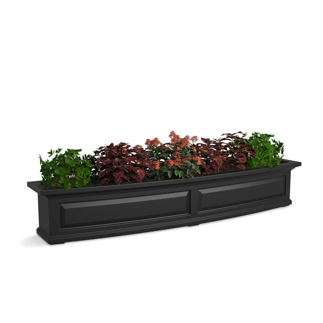 Mayne Nantucket 5ft Self-Watering Window Box with Steel Wall Mount Brackets