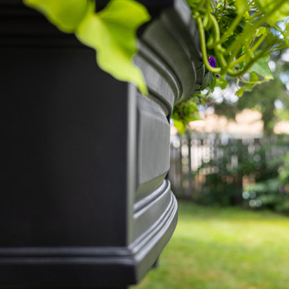 Mayne Nantucket 5ft Self-Watering Window Box with Steel Wall Mount Brackets