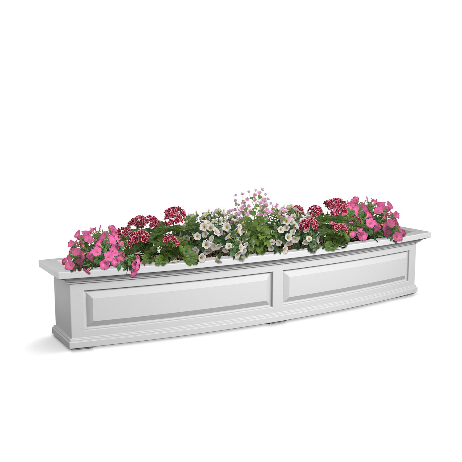Mayne Nantucket 5ft Self-Watering Window Box with Steel Wall Mount Brackets