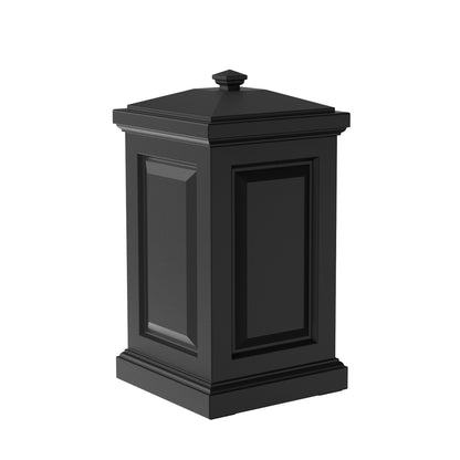 Mayne Berkshire Multi-Purpose Storage Bin - Includes Waste Bag Hooks (Black)