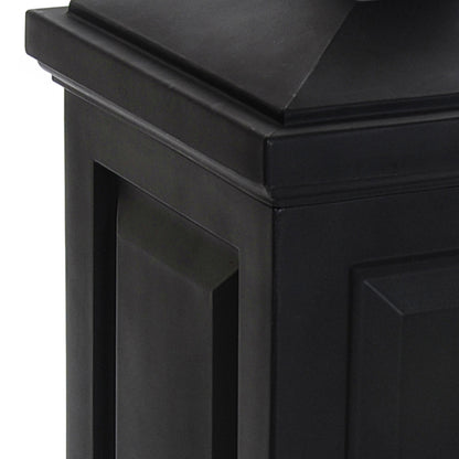Mayne Berkshire Multi-Purpose Storage Bin - Includes Waste Bag Hooks (Black)