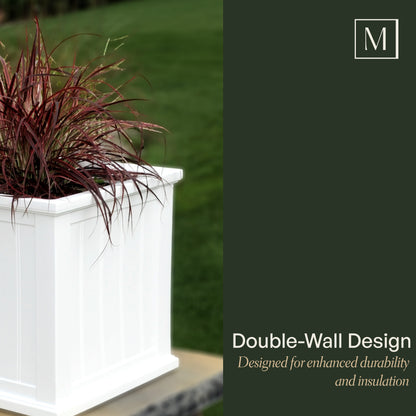 Mayne Cape Cod 20x20-Inch Self-Watering Square Planter