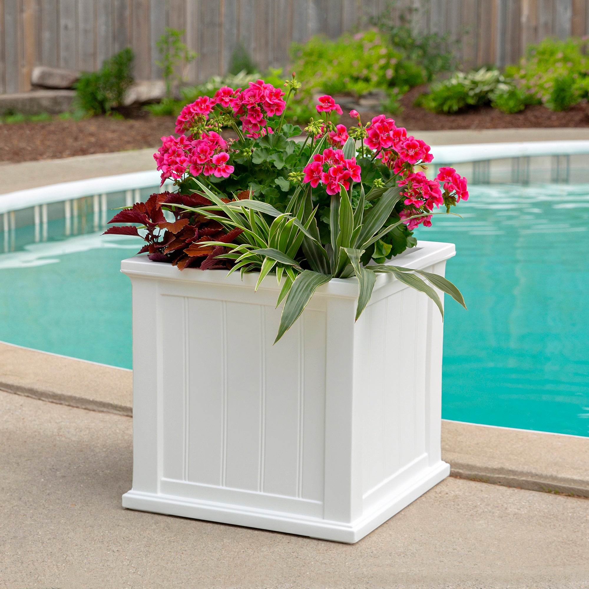 Mayne Cape Cod 20x20-Inch Self-Watering Square Planter
