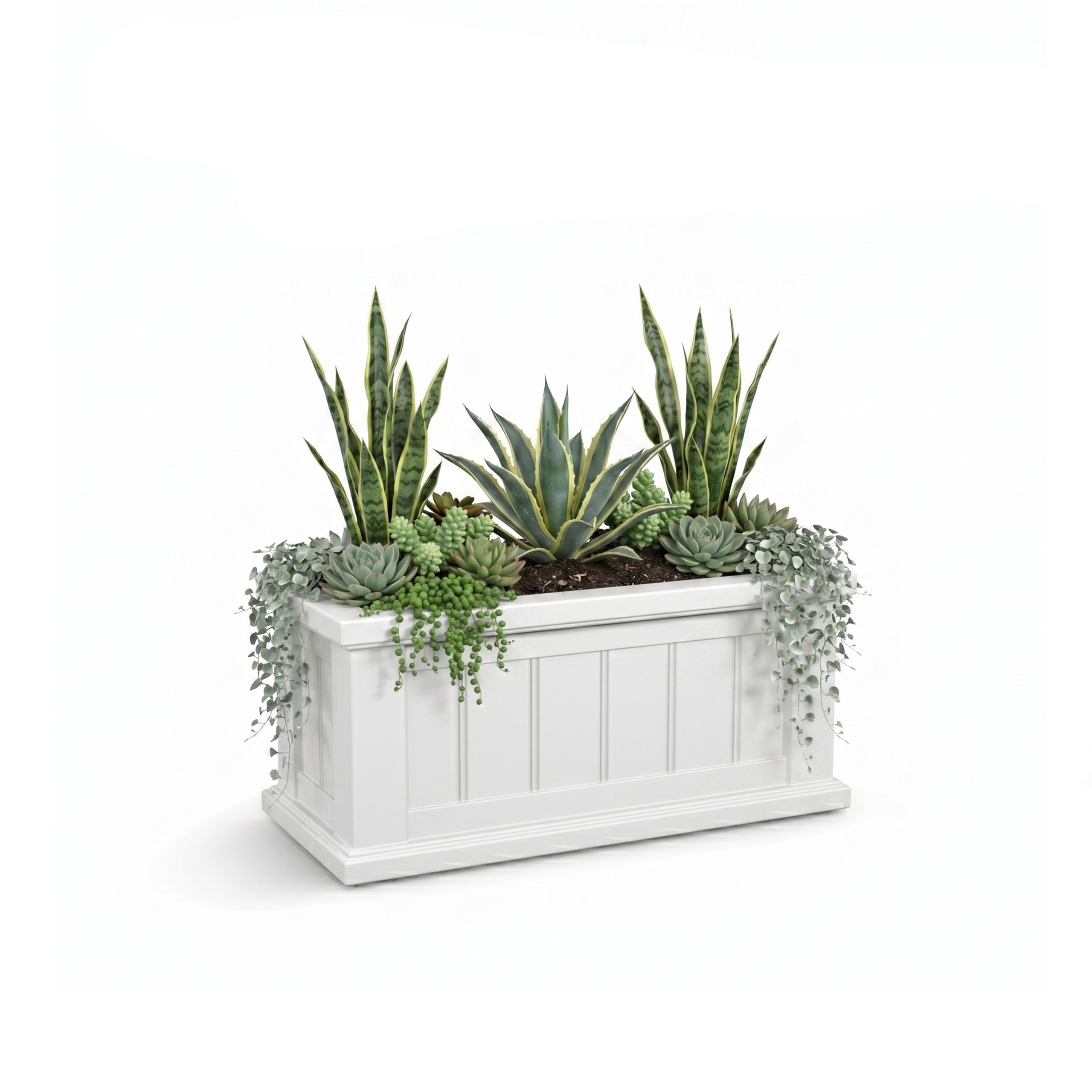 Mayne Cape Cod 24x11-Inch Self-Watering Rectangle Planter