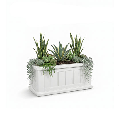 Mayne Cape Cod 24x11-Inch Self-Watering Rectangle Planter