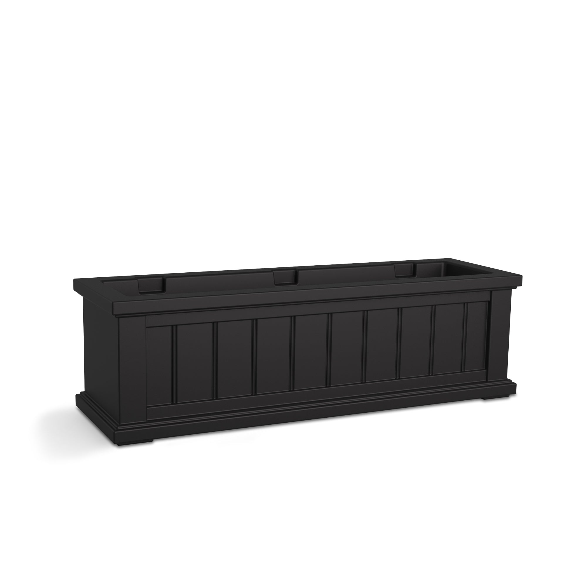 Mayne Cape Cod 3ft Self-Watering Window Box with Steel Wall Mount Brackets