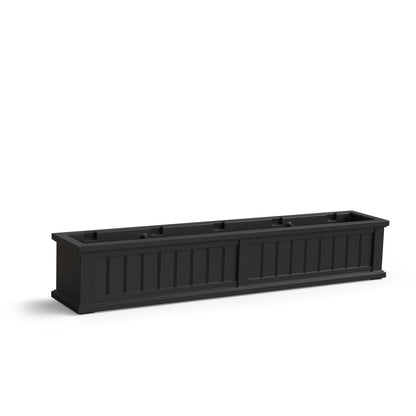 Mayne Cape Cod 5ft Self-Watering Window Box with Steel Wall Mount Brackets