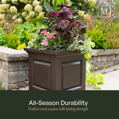 Mayne Nantucket 20-Inch Self-Watering Square Planter
