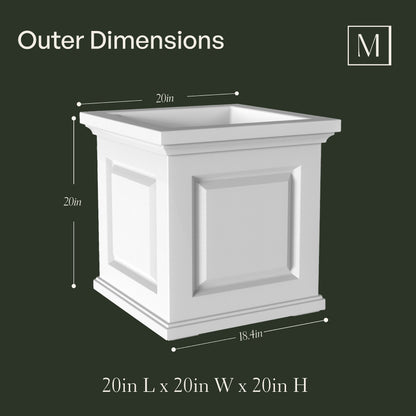 Mayne Nantucket 20-Inch Self-Watering Square Planter