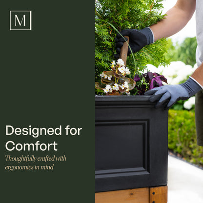 Mayne Fairfield 48-Inch Self-Watering Rectangle Elevated Garden Bed with Wooden Legs