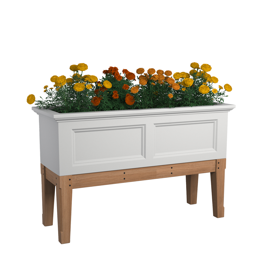 Mayne Fairfield 48-Inch Self-Watering Rectangle Elevated Garden Bed with Wooden Legs