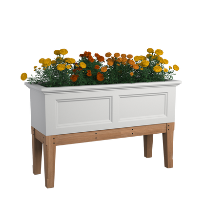 Mayne Fairfield 48-Inch Self-Watering Rectangle Elevated Garden Bed with Wooden Legs