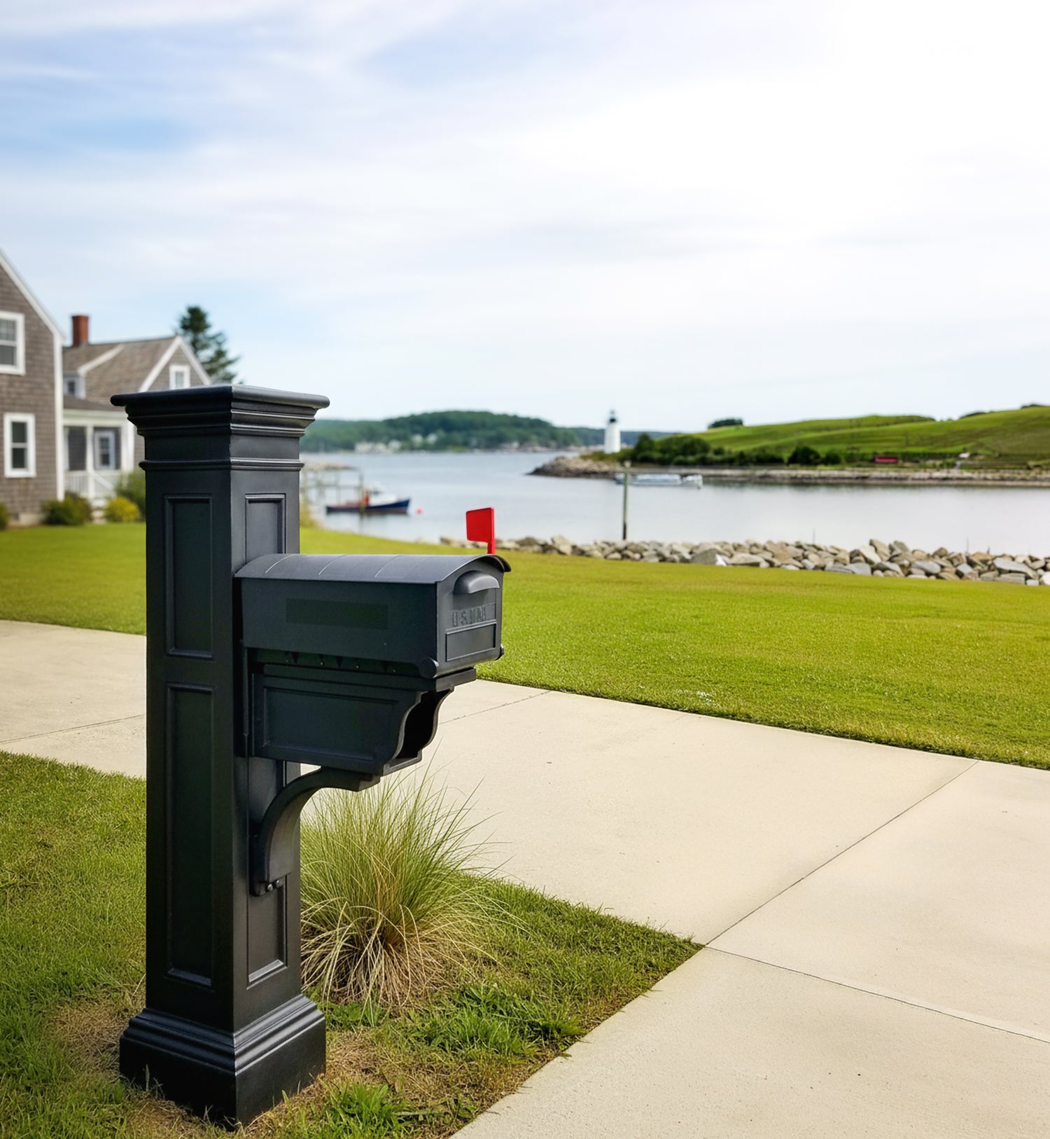 Mayne Liberty Single Arm Mail Post