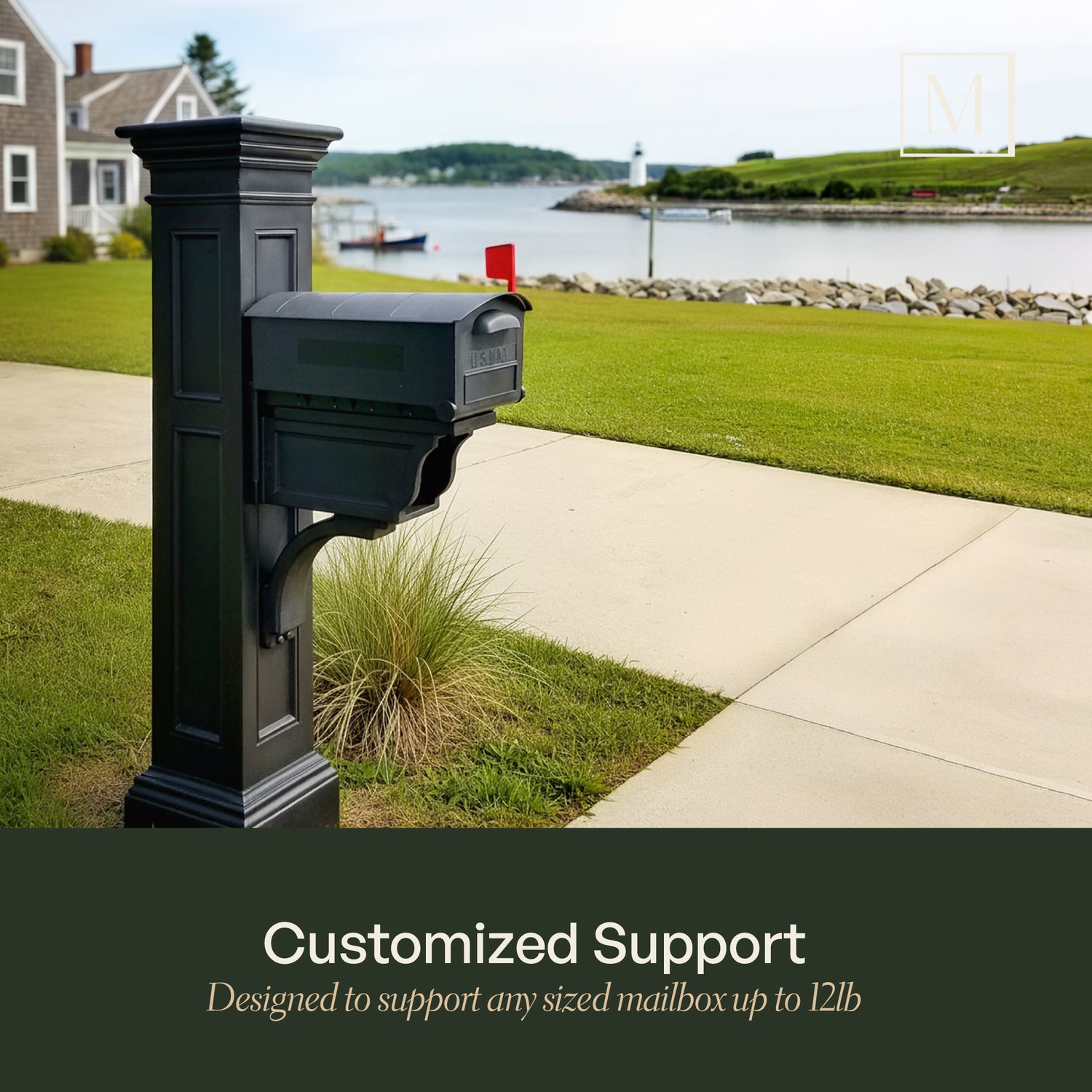 Mayne Liberty Single Arm Mail Post