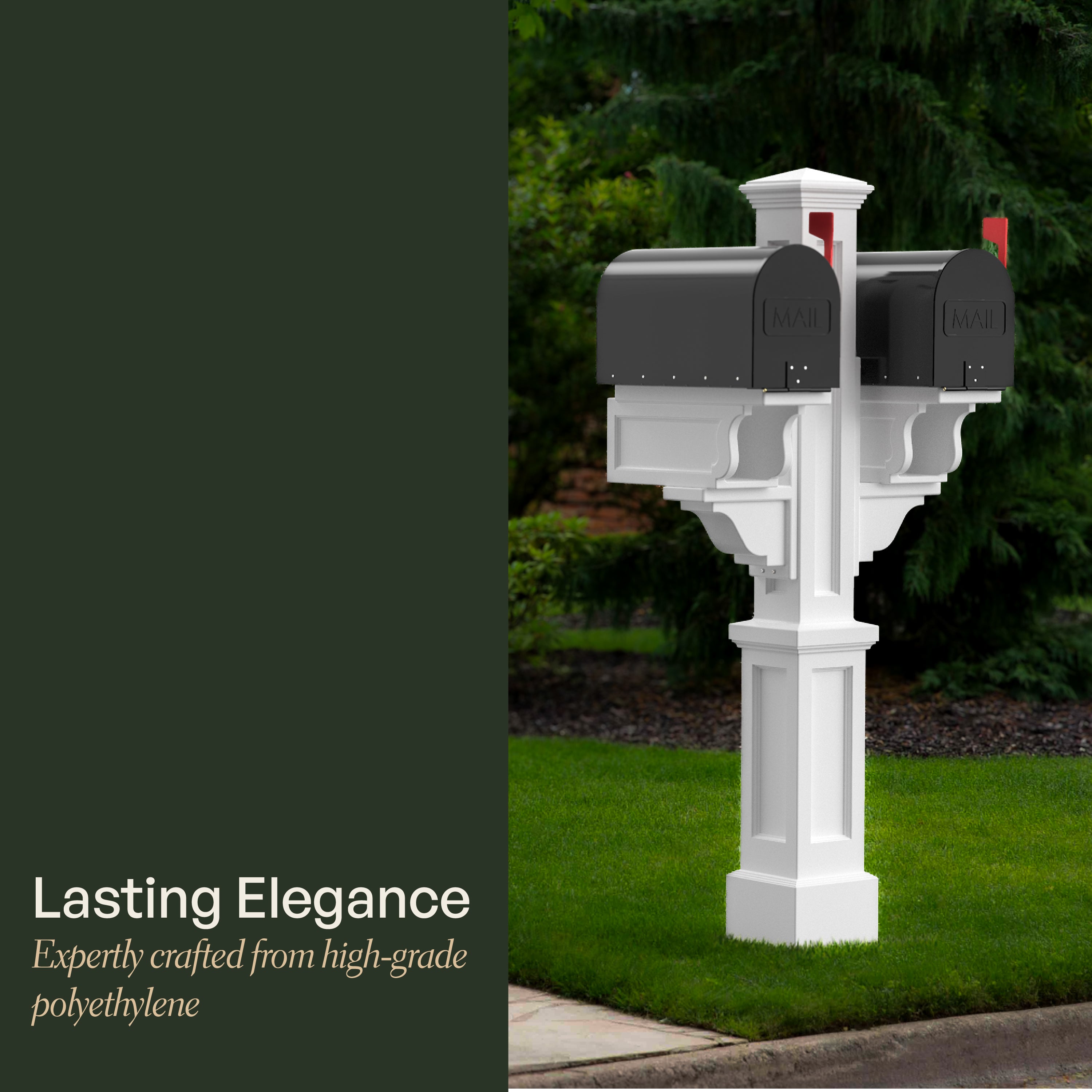 Mayne Rockport Double Arm Mail Post