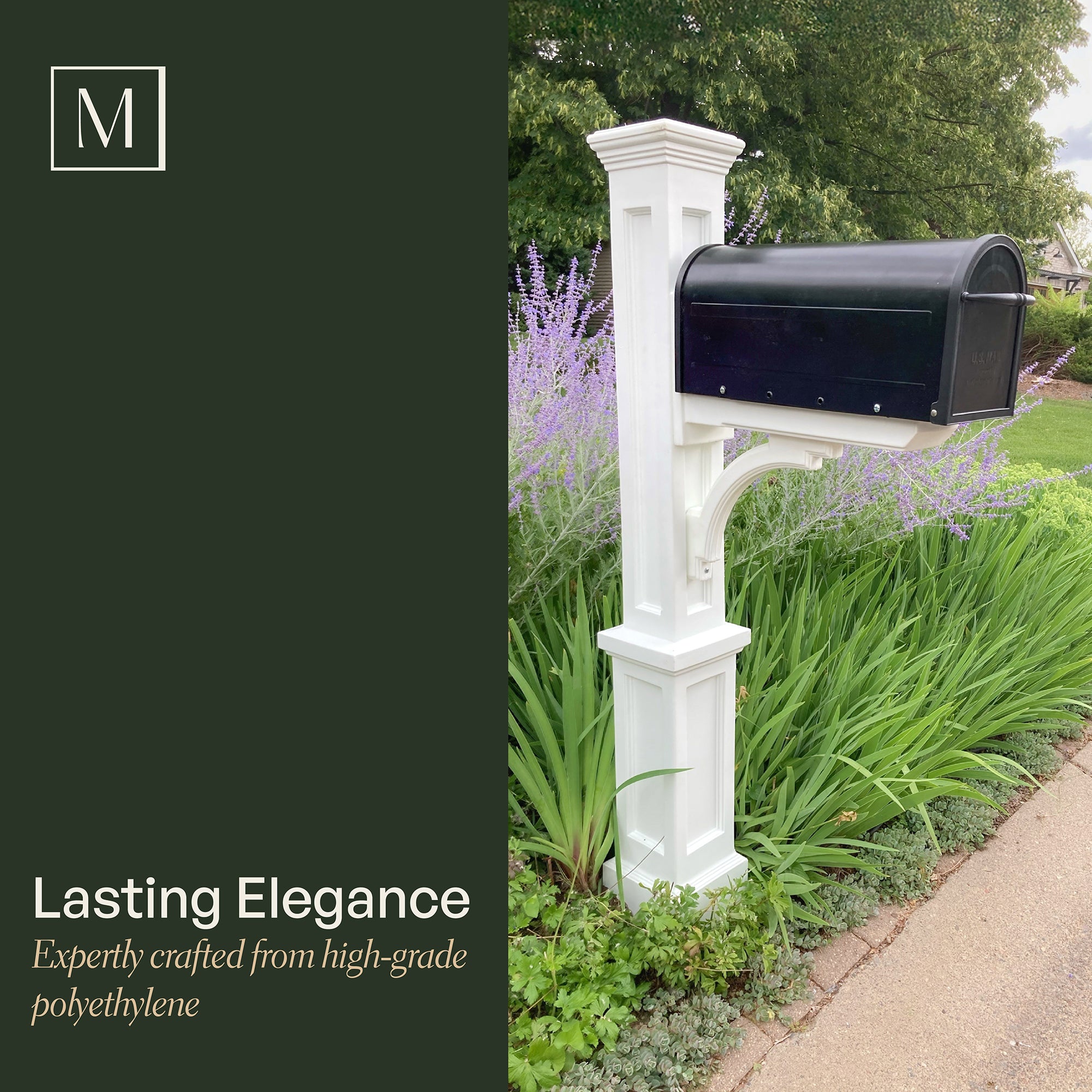 Mayne Newport Plus Single Arm Mail Post