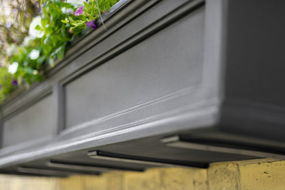 Mayne Fairfield 5ft Self-Watering Window Box with Steel Wall Mount Brackets