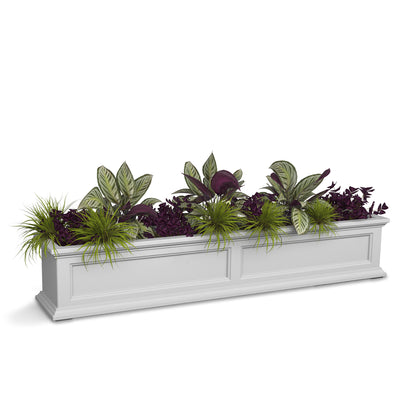 Mayne Fairfield 5ft Self-Watering Window Box with Steel Wall Mount Brackets