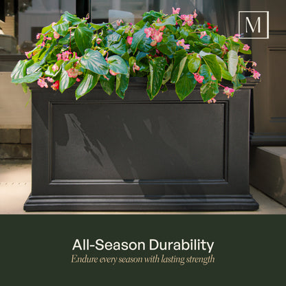 Mayne Fairfield 20x36-Inch Self-Watering Rectangle Planter