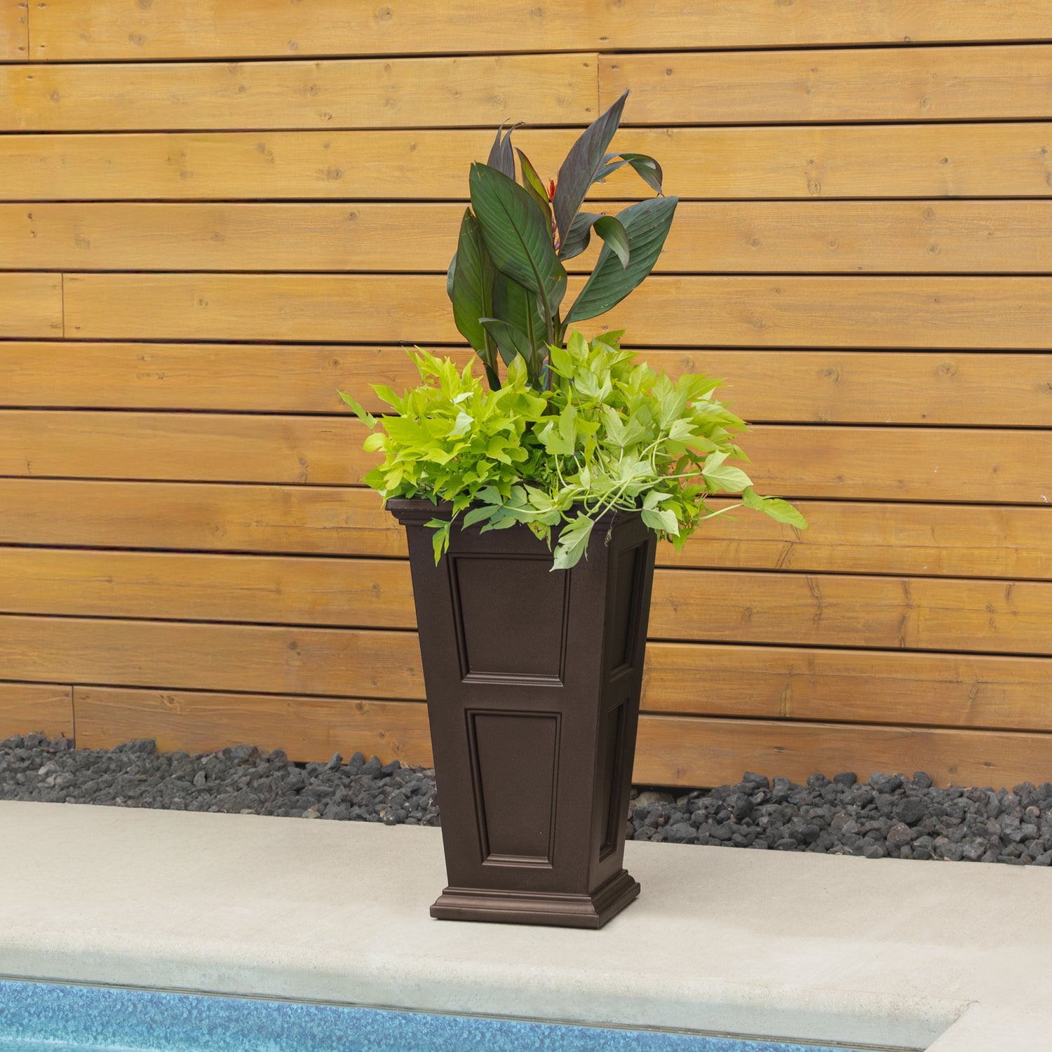 Mayne Fairfield 28-Inch Self-Watering Tall Planter with Removable Planting Insert