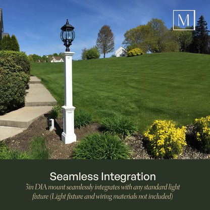 Mayne Signature Lamp Post - With Mount