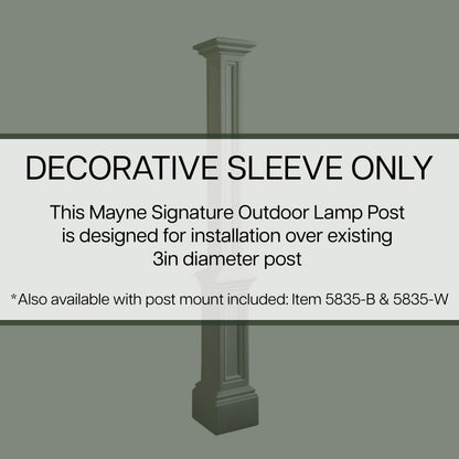 Mayne Signature Lamp Post - No Mount