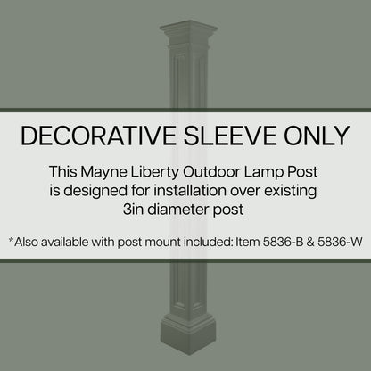 Mayne Liberty Lamp Post - No Mount