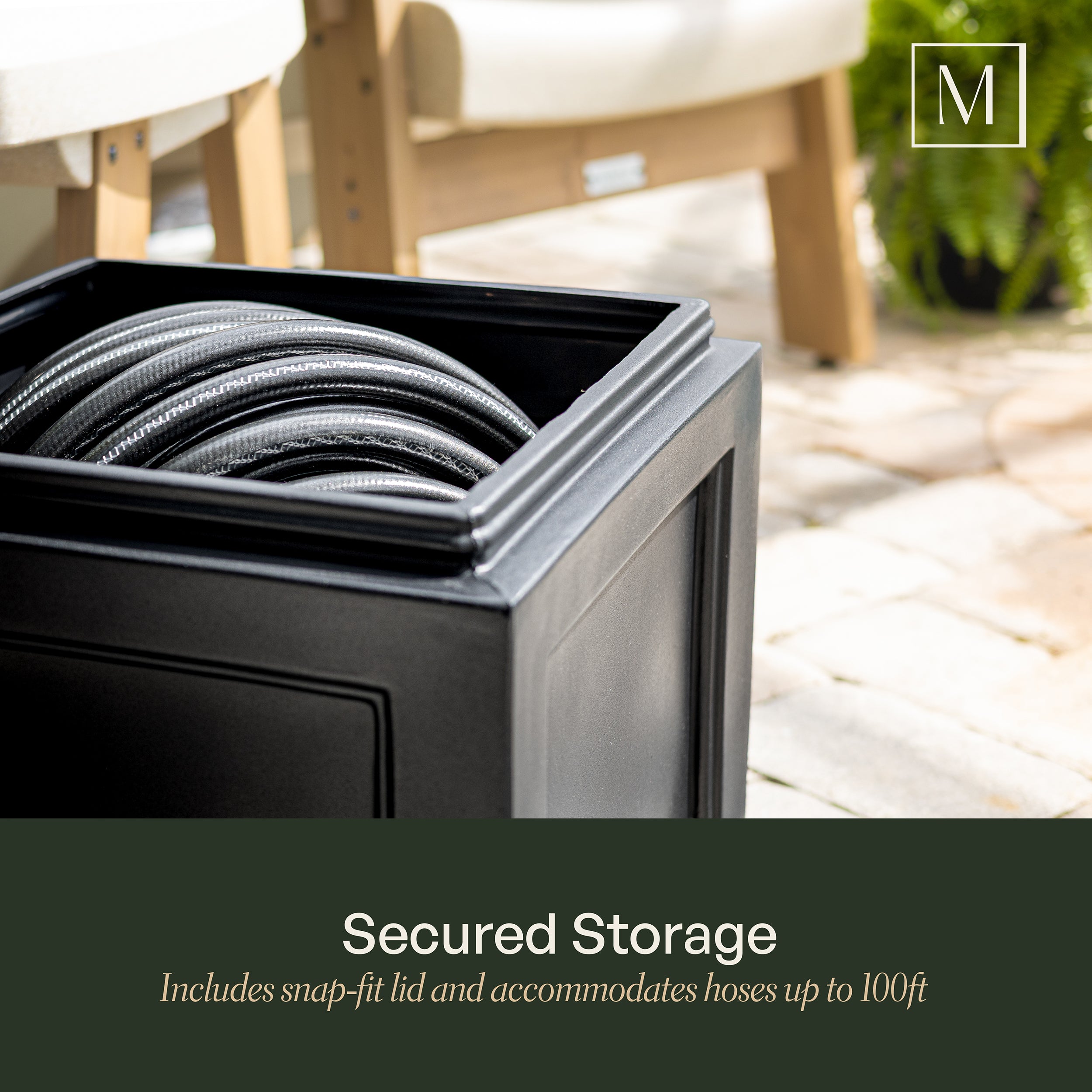 Mayne Fairfield Garden Hose Bin