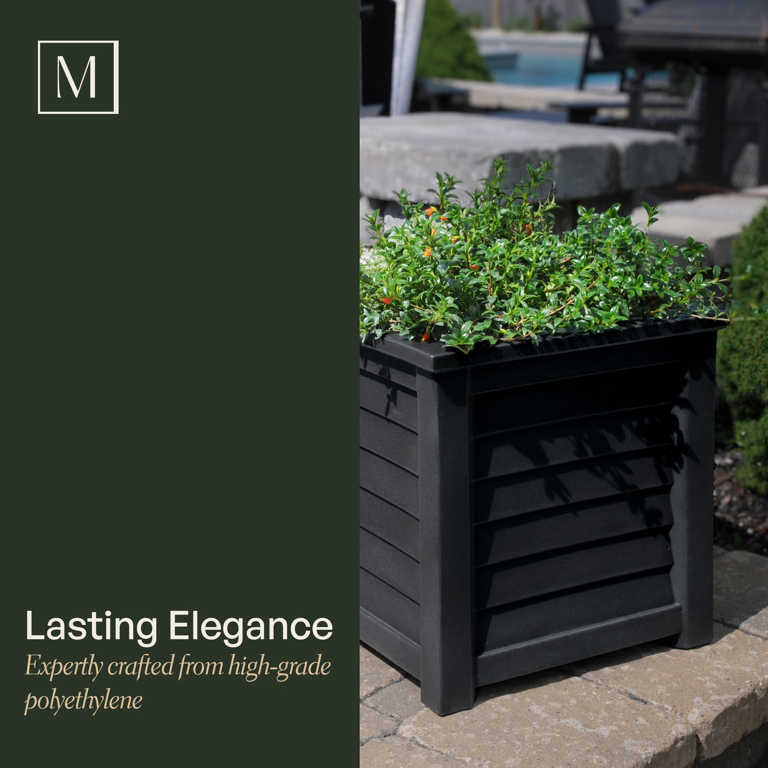Mayne Lakeland 20-Inch Self-Watering Square Planter
