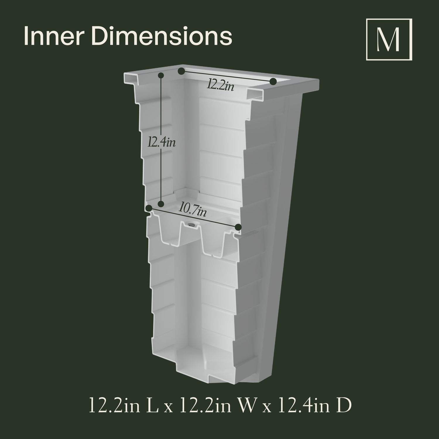 Mayne Lakeland 28-Inch Self-Watering Tall Planter with Removable Planting Insert (Cranberry Red)